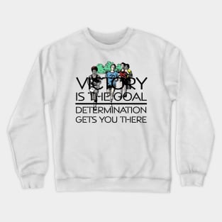 Track Victory Slogan Crewneck Sweatshirt